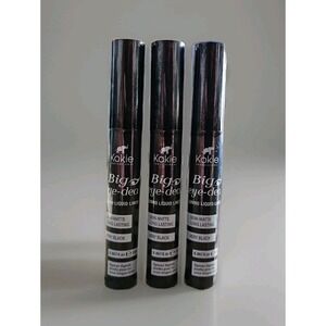 3X KOKIE PROFESSIONAL Big Eye-Deal Jumbo Liquid Liner in Very Black 0.067 fl oz